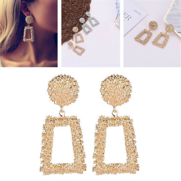 Gorgeous Gold Statement Earrings - Picture 2 of 4